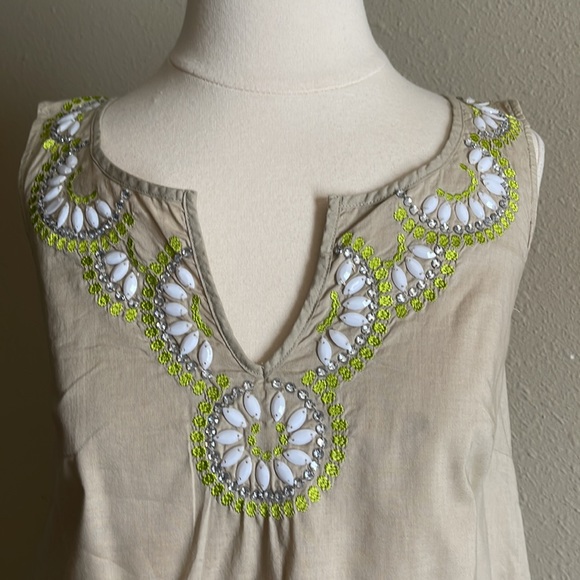 Calypso St.Barth for Target Sz XS Beaded A-line Dress - Picture 2 of 9